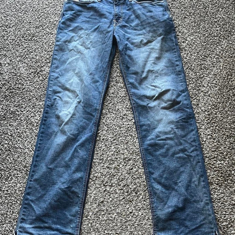 Cinch Grant Mens Jeans 32x38 Medium Wash Relaxed Straight Leg Western Denim